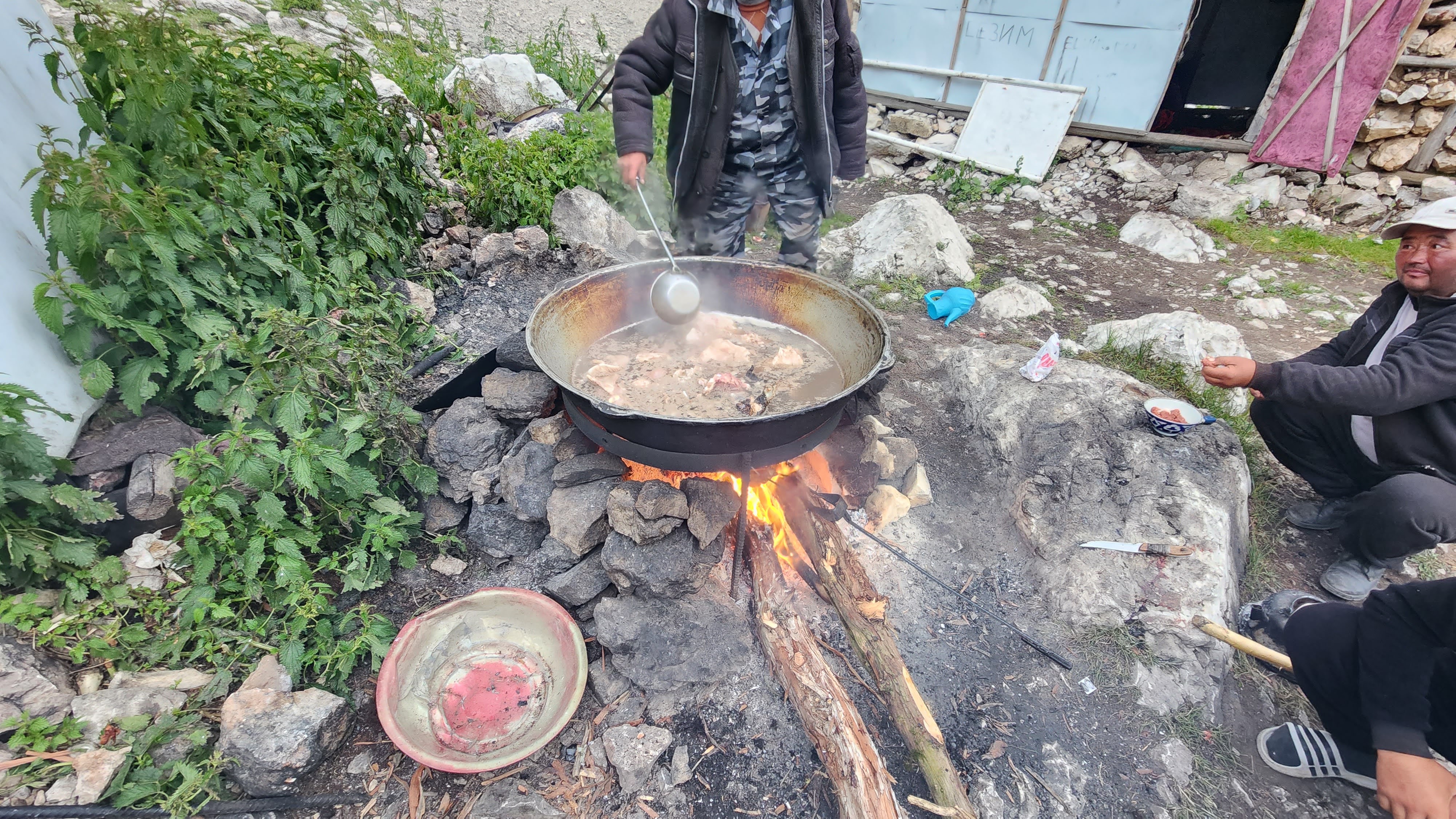 Kyrgyz feast in the mountains