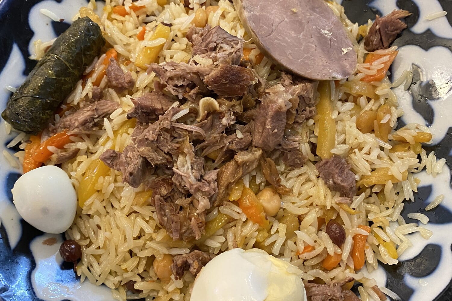 A plate of Plov (Uzbek Style)