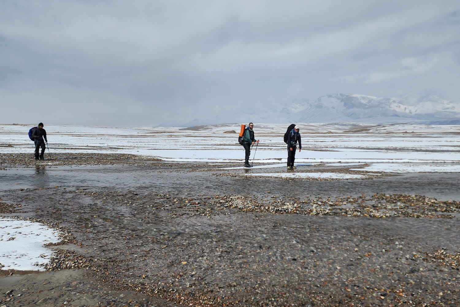 Icy subzero conditions in the Naryn Interior, Late September